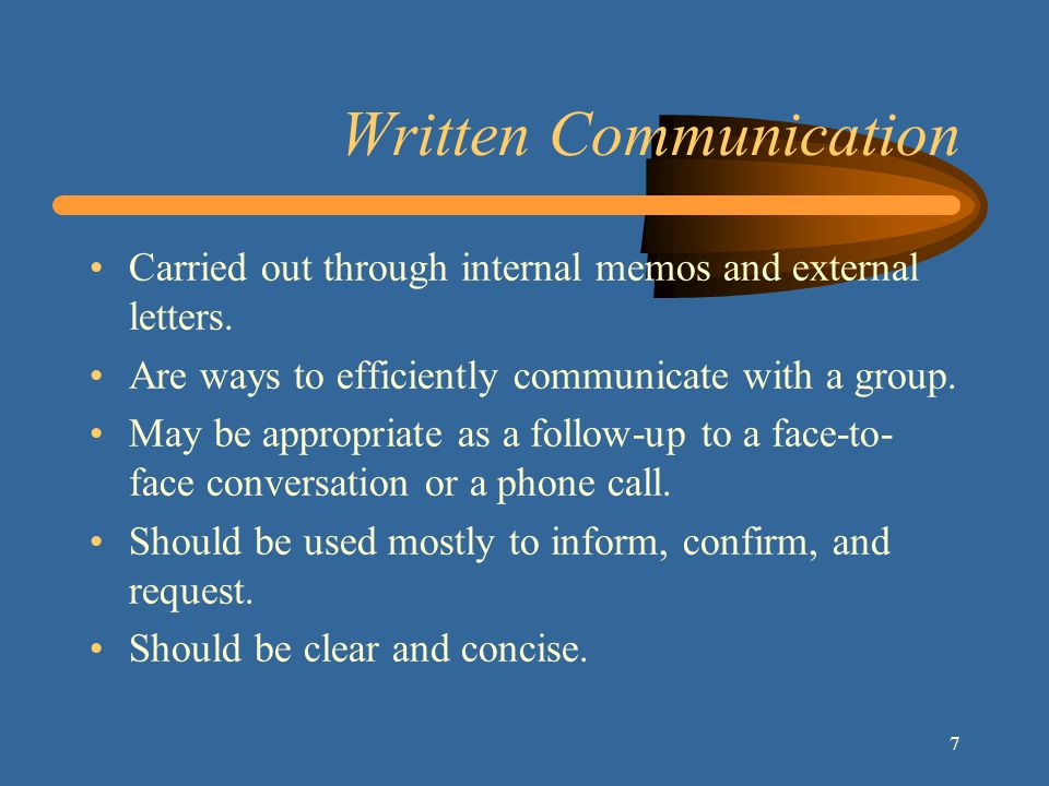 12 written communication